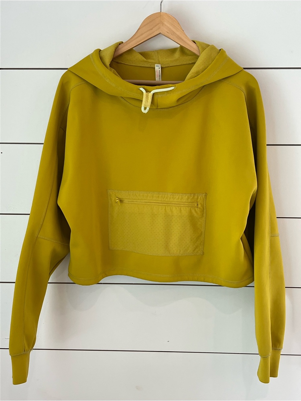 FP Movement by Free People Mustard Hooded Pullover Sweatshirt